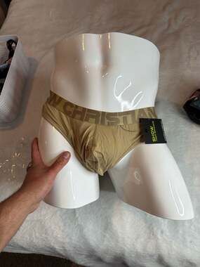 Andrew Christian Retro Brief with Show-It Lifting Pocket - Khaki